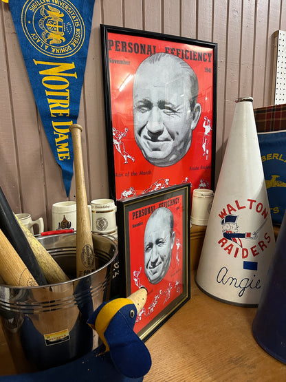Vintage Knute Rockne Print