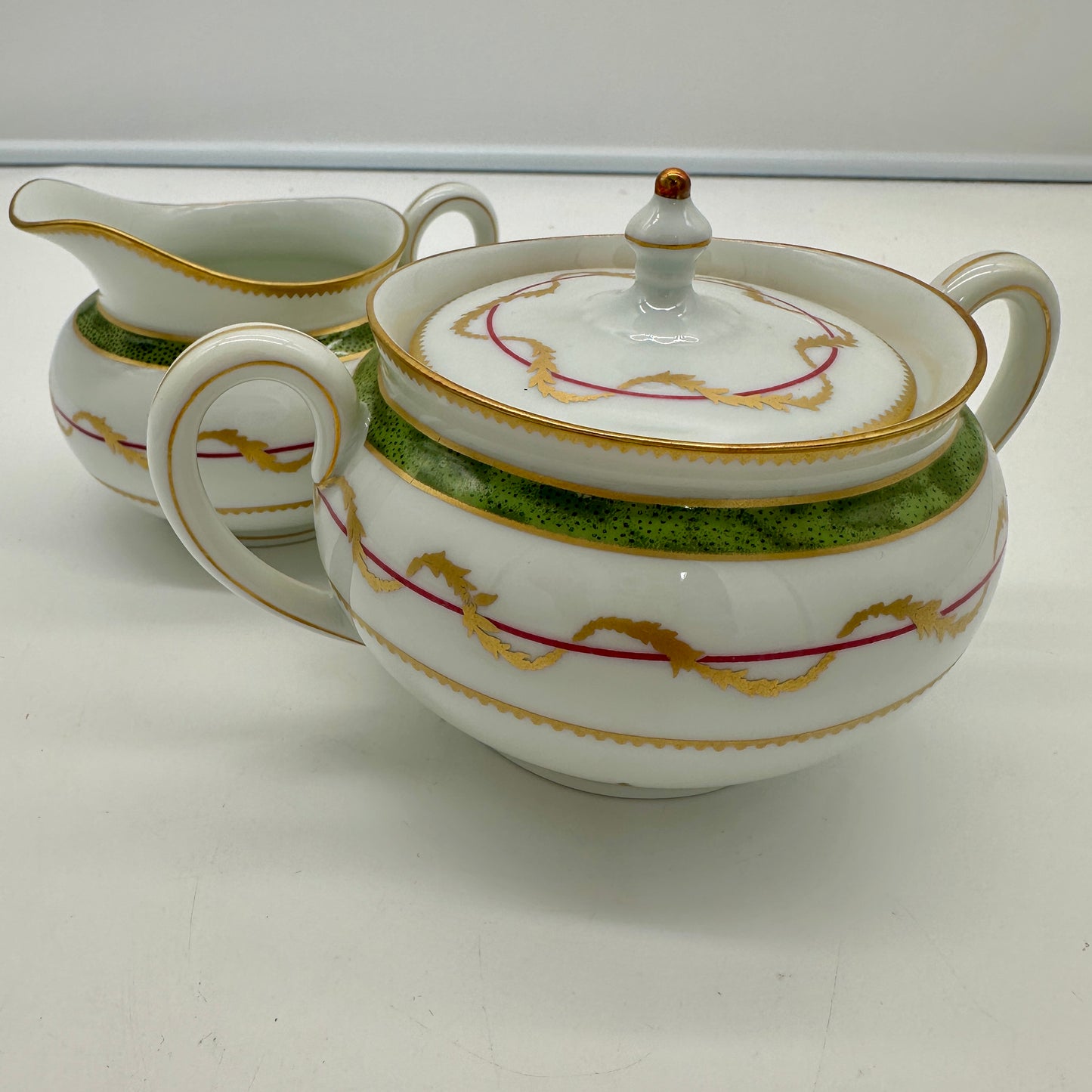 Limoges Vieux Paris Cream & Sugar Set