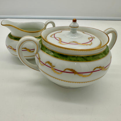 Limoges Vieux Paris Cream & Sugar Set