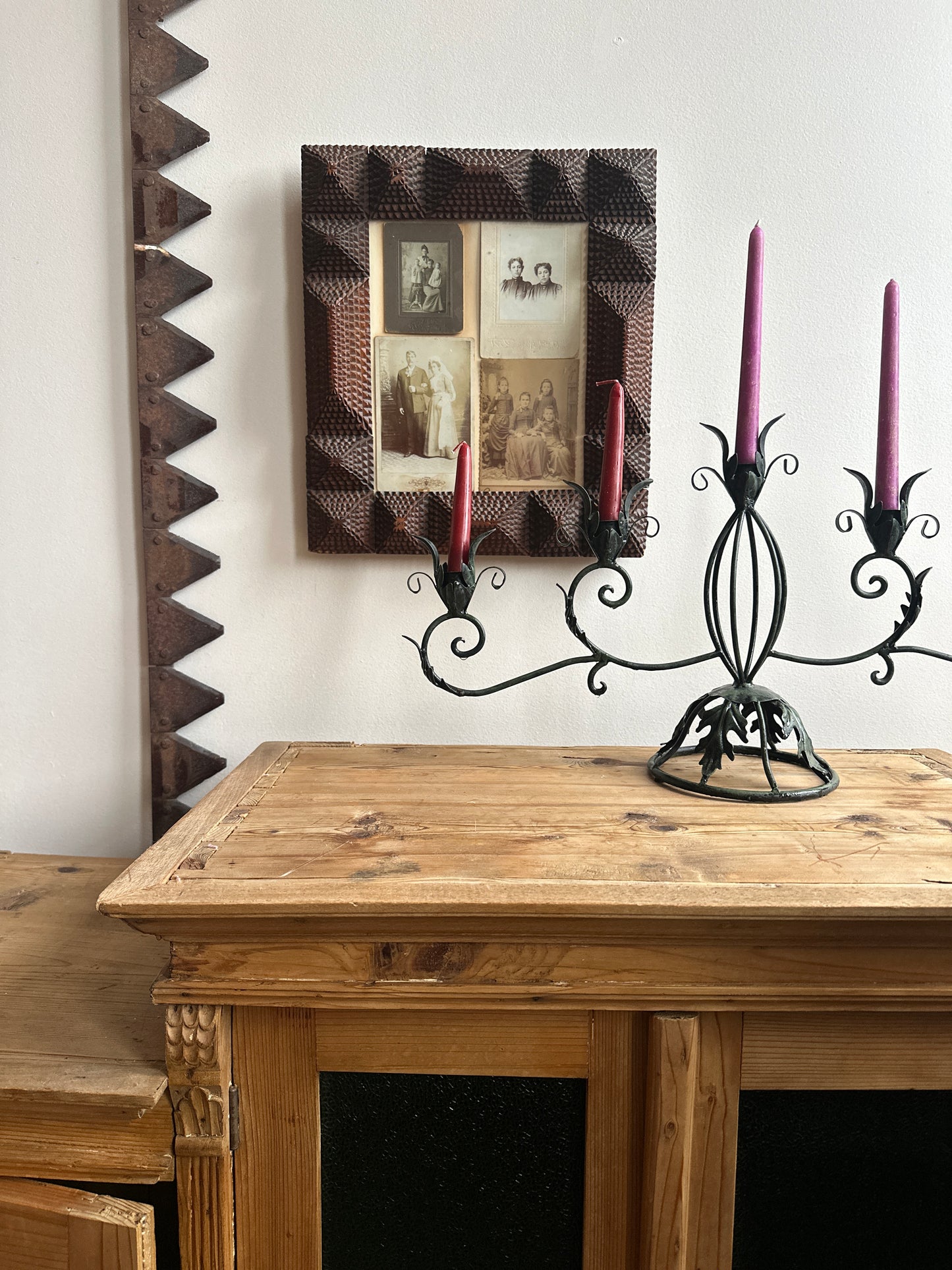 Vintage Iron Candelabra