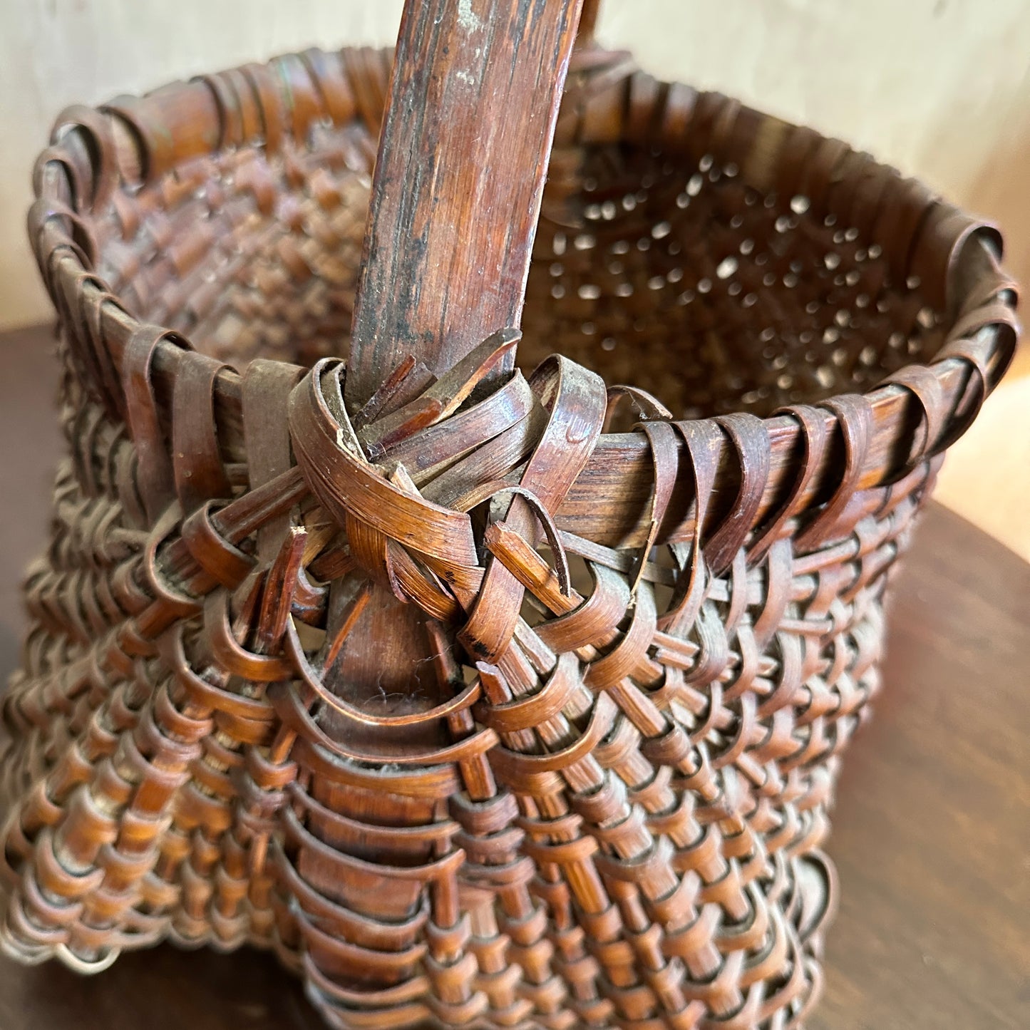Antique Gathering Basket