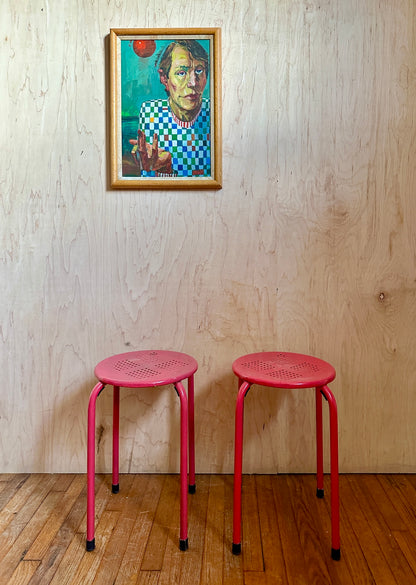 Checkered 'Petersen' Portrait Painting
