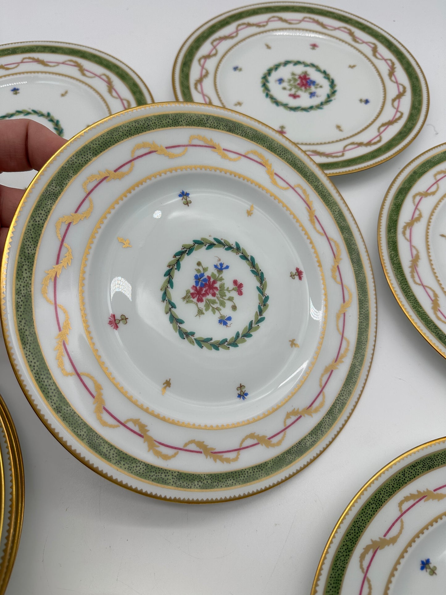 12 Limoges Vieux Paris Plates