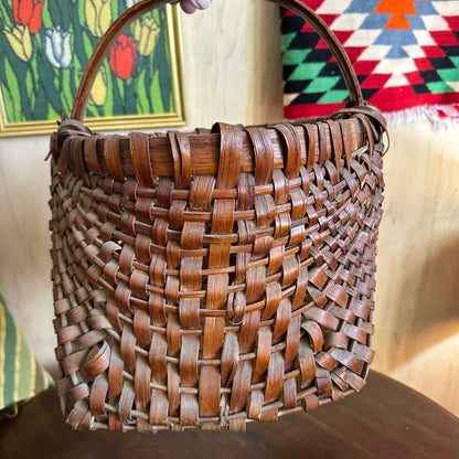 Antique Gathering Basket
