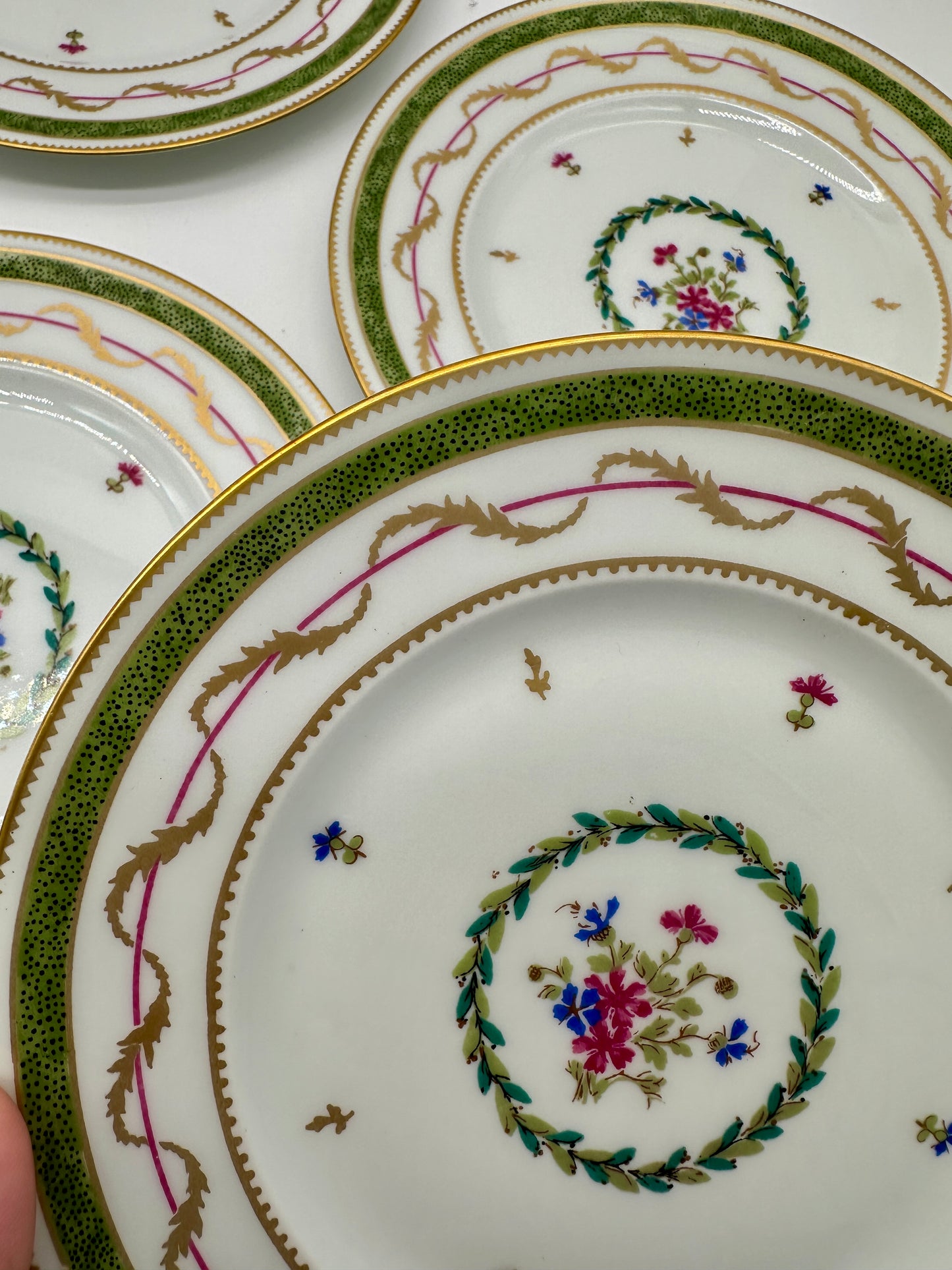 12 Limoges Vieux Paris Plates