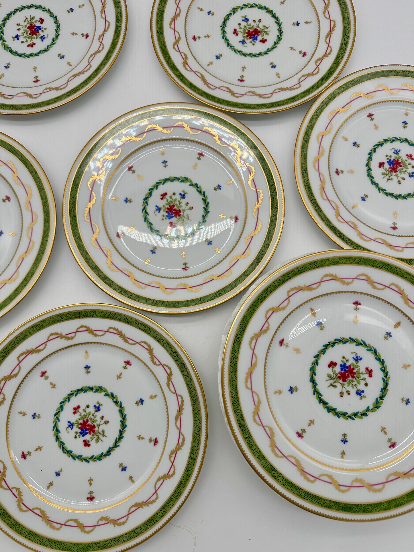 12 Limoges Vieux Paris Salad Plates