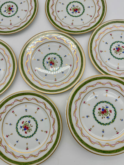 12 Limoges Vieux Paris Salad Plates