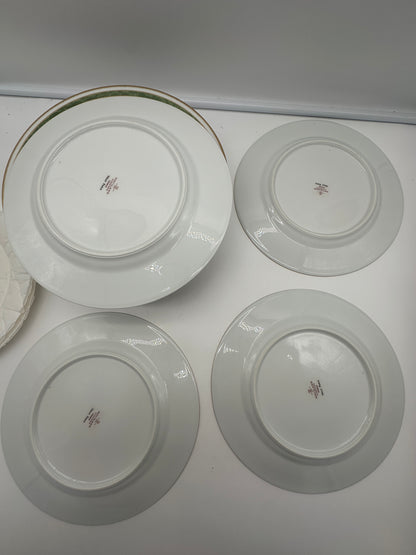 12 Limoges Vieux Paris Dinner Plates