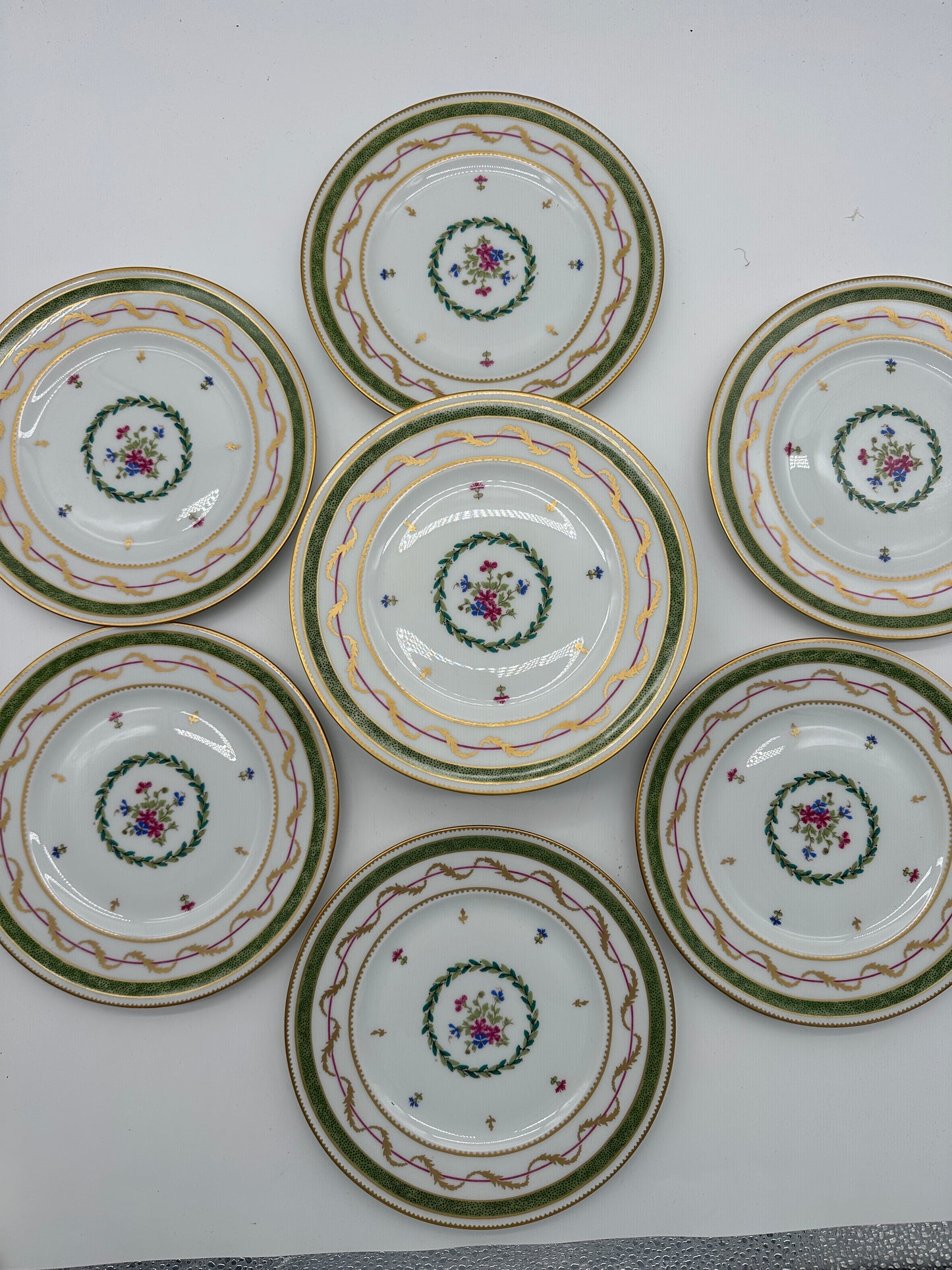 12 Limoges Vieux Paris Plates