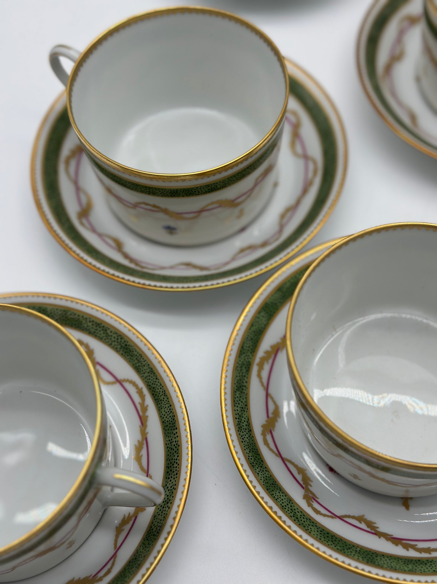 12 Limoges Vieux Paris Cups & Saucers