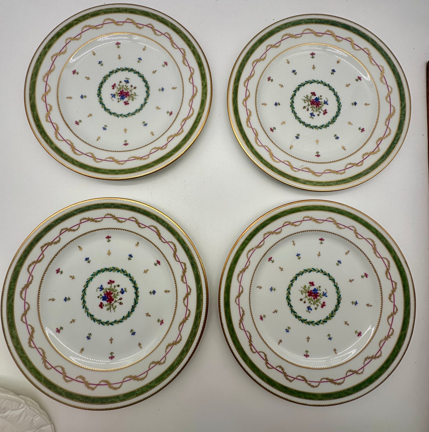 12 Limoges Vieux Paris Dinner Plates