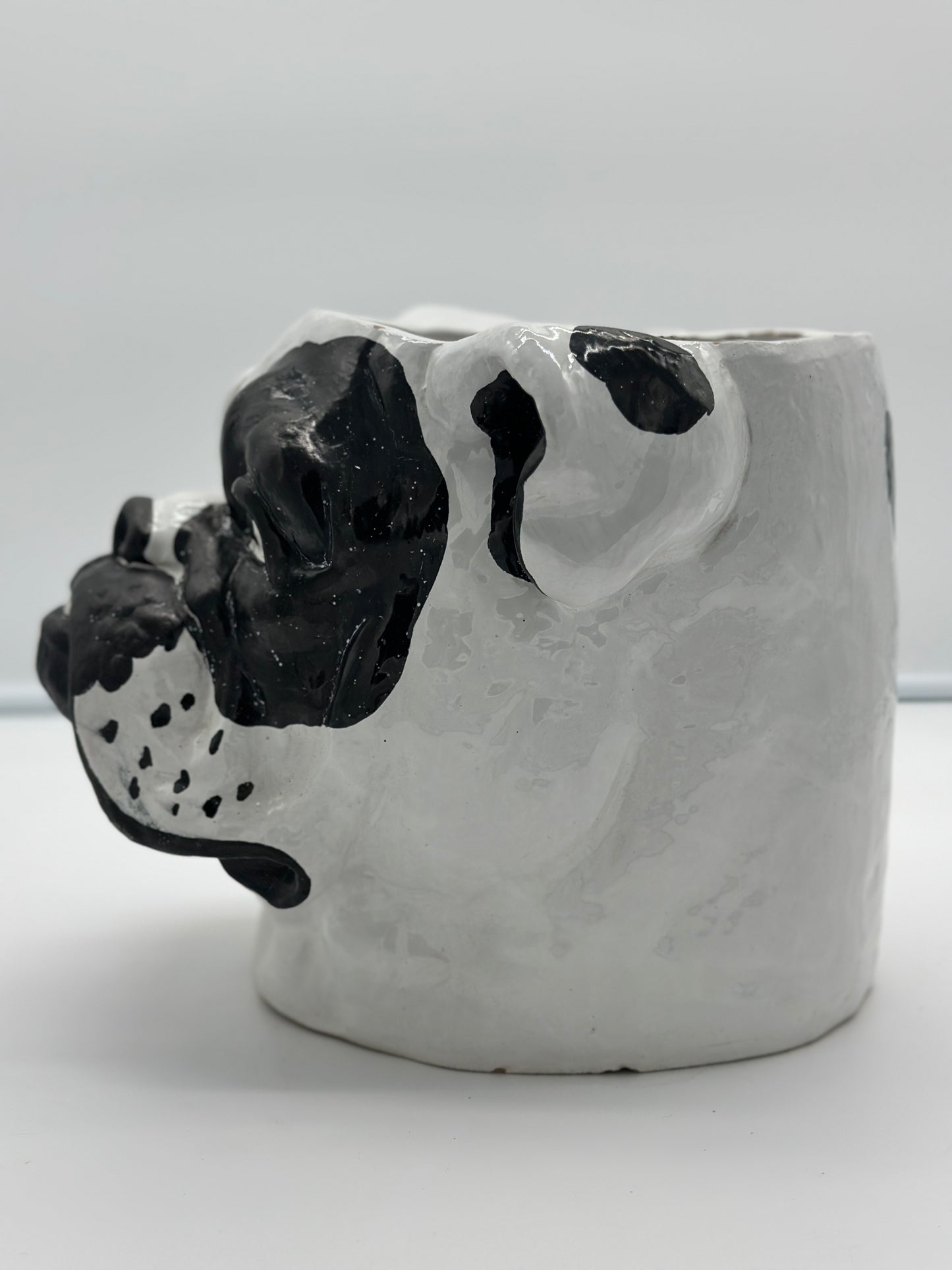 Ceramic Bulldog Planter