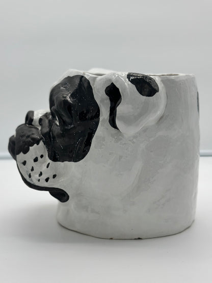 Ceramic Bulldog Planter