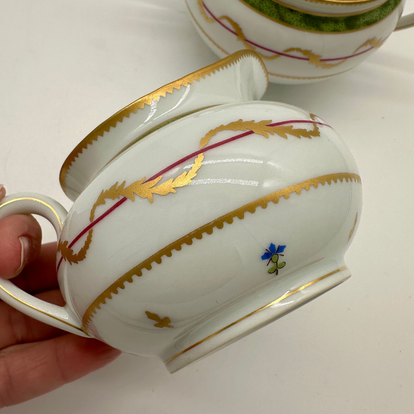 Limoges Vieux Paris Cream & Sugar Set