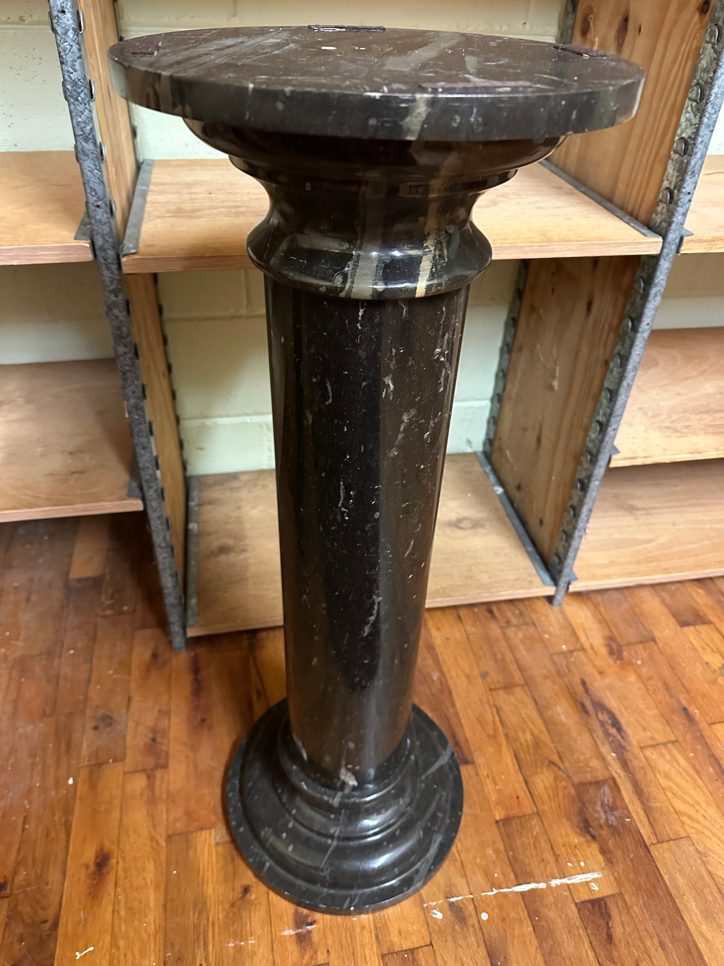 Marble Pedestal Pair