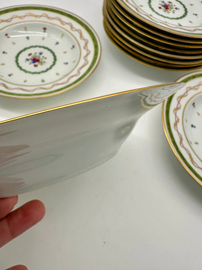 12 Limoges Vieux Paris Bowls